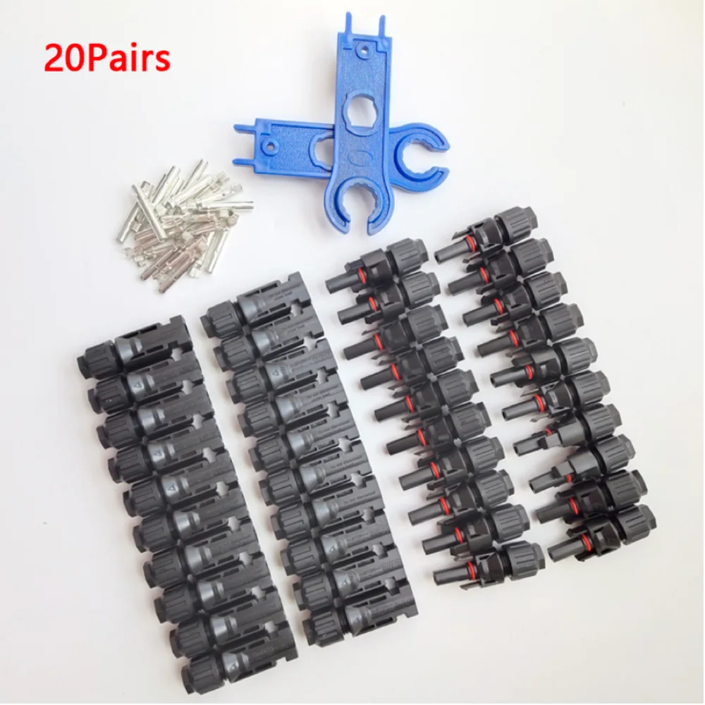 Free Shipping Solar Panel Branch Connectors with Crimping Pliers - 1000V 30A