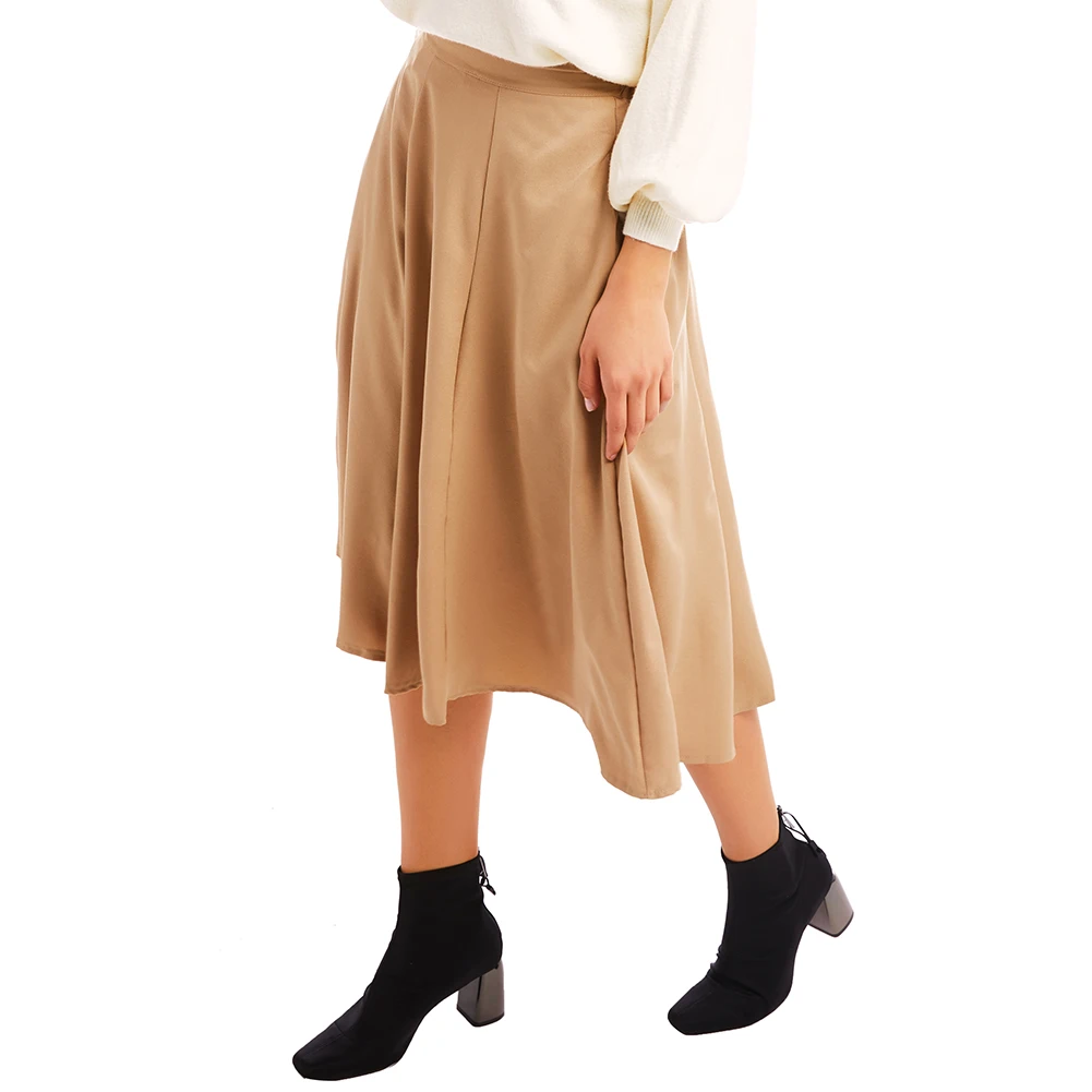 Seluxu осень зима Женская юбка faldas mujer moda jupe femme однотонная женская юбка Повседневная элегантная юбка с высокой талией
