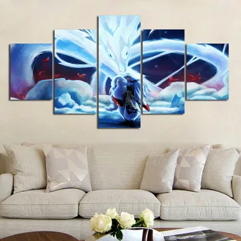

Canvas Hd Printed Modern Poster Home Decoration 5 Pieces InuYasha Painting Wall Artwork Anime Pictures Girl Room Modular Framed