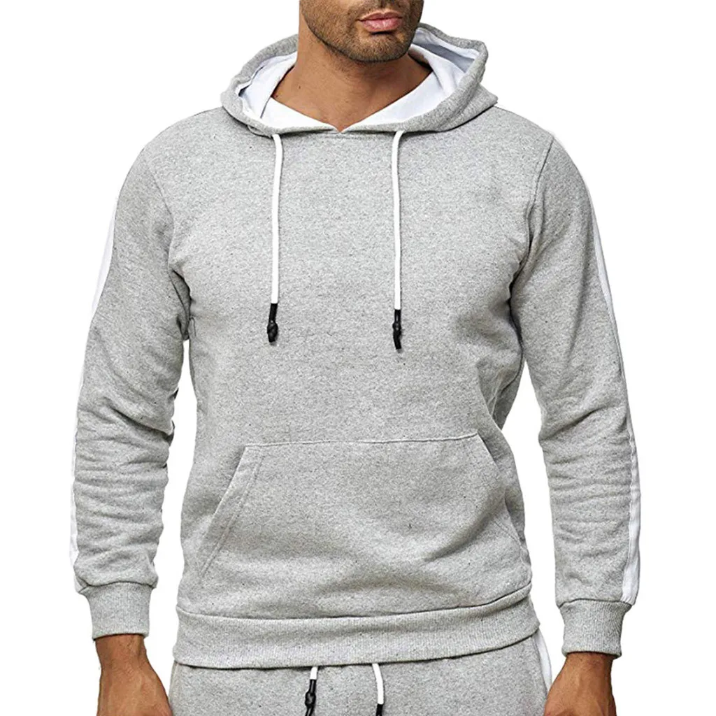 Sudadera con capucha gris de moda para hombre, Blusa de manga larga,  Sudadera con capucha Casual, Otoño Invierno, ropa de calle, sudaderas con  capucha para Hombre sudaderas|Sudaderas con capucha y sudaderas| -