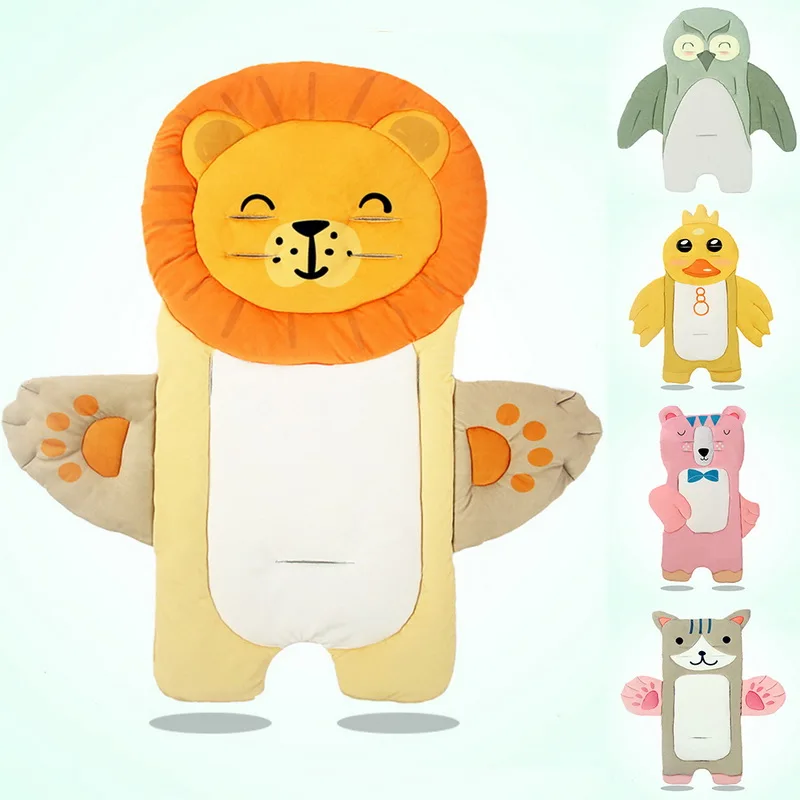 

Cartoon Newborn Trolley Mat Accessories Cotton Baby Care Stroller Pad Mattress Baby Seat Cushion Cart Pram Insert Liner