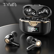 TWS Earbuds Headphone Hifi Bass-Stereo 4-Microphone Bluetooth 5.1 Noise Cancelling Touch