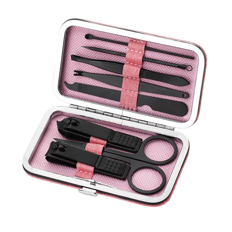 Stainless Steel Nail Scissors Set Household Men And Women Special Nail Clippers Manicure Beauty Tools 8 Piece Portable Household 5