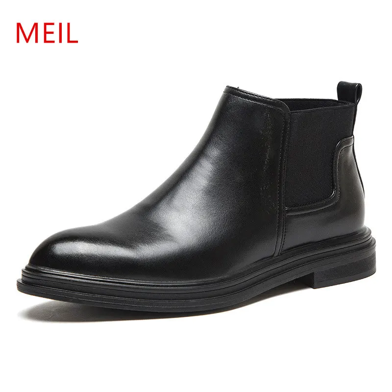 Size38-48; коричневые кожаные ботинки; Мужская винтажная обувь; мужские новые черные водонепроницаемый военные сапоги; Мужские модельные ботинки; кожаная мужская обувь в стиле панк