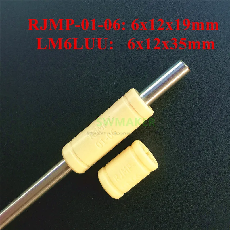 1 шт. LM6UU LML6UU твердый полимер LM6LUU RJMP-01-06 Линейный Подшипник Втулка 6 мм Prusa Мендель DIY ЧПУ движения