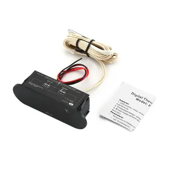 

Mini LCD Digital Thermometer 12V Indoor Enbedded Digital Electronic Temp Meter Tester Fridge Gauge with Temperature Sensor