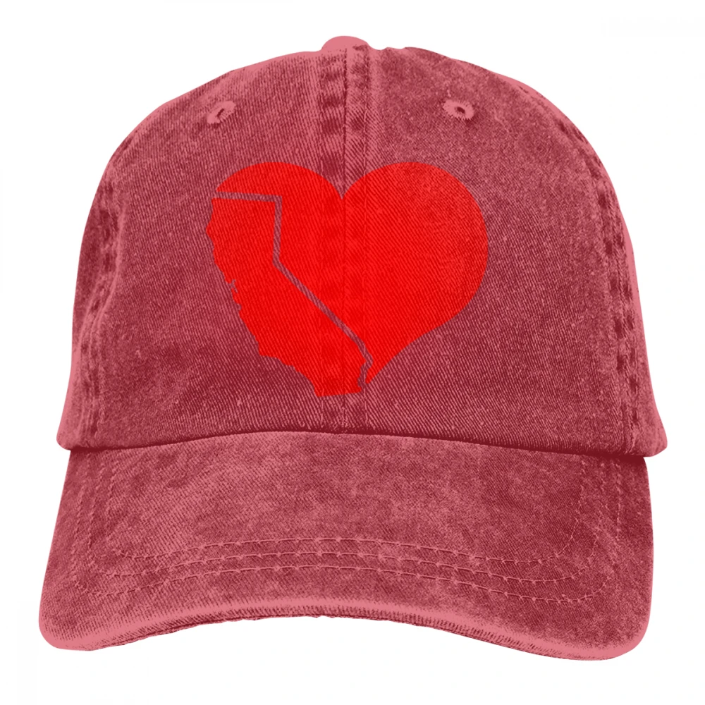 Califoria Love Casquette, черные унисекс Мужские Женские джинсовые бейсболка с ремешком, регулируемая шапка для гольфа, папы