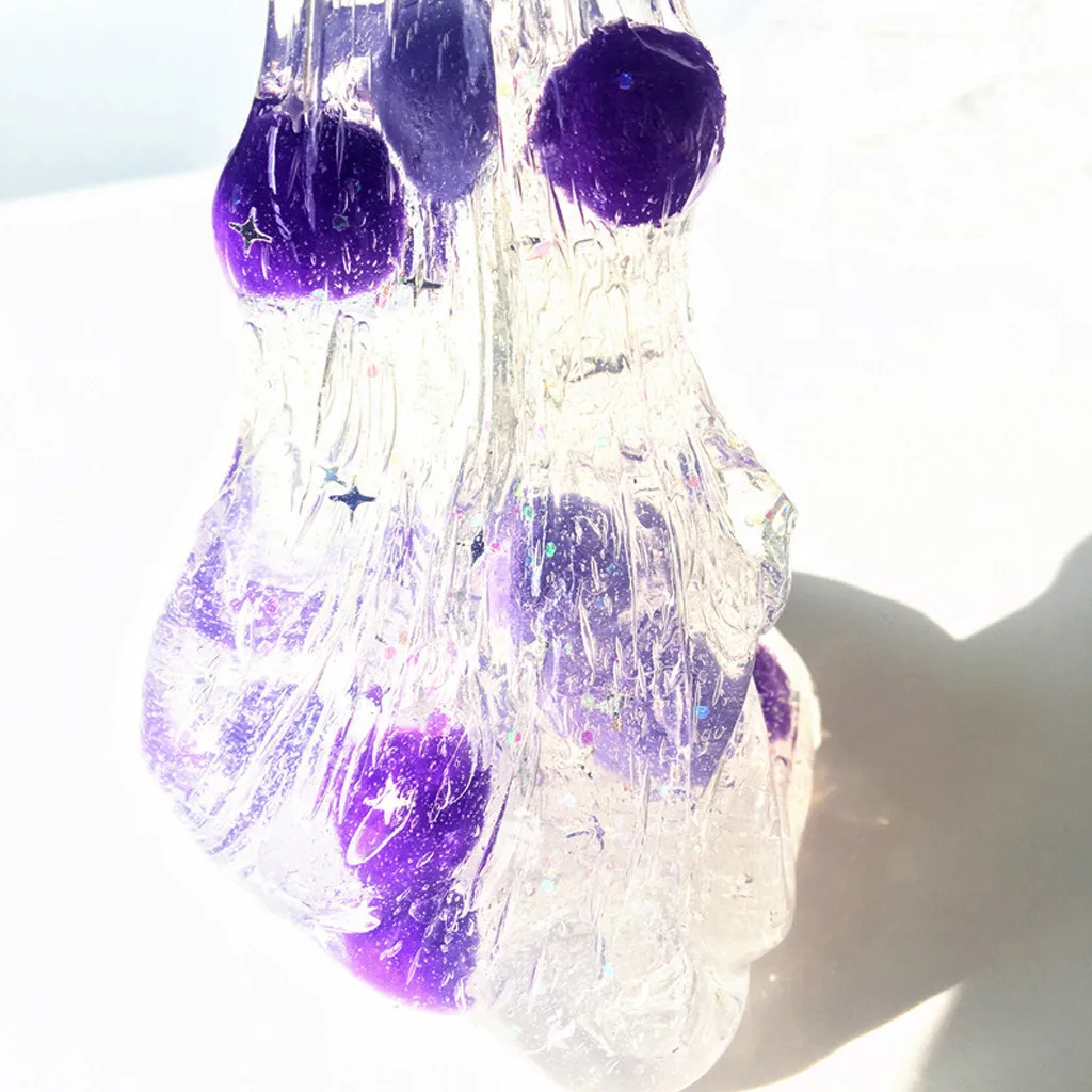 Beautiful Color Mixing Slime anti Stress Kids Clay Toy Transparent slime children