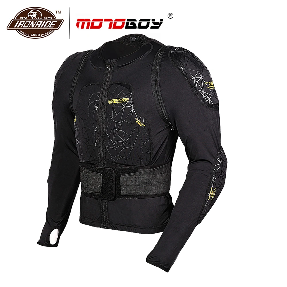 MOTOBOY мотоциклетная куртка защита для мотокросса защитное снаряжение броня для мотокросса гоночная Броня Мото куртка черная мото Броня