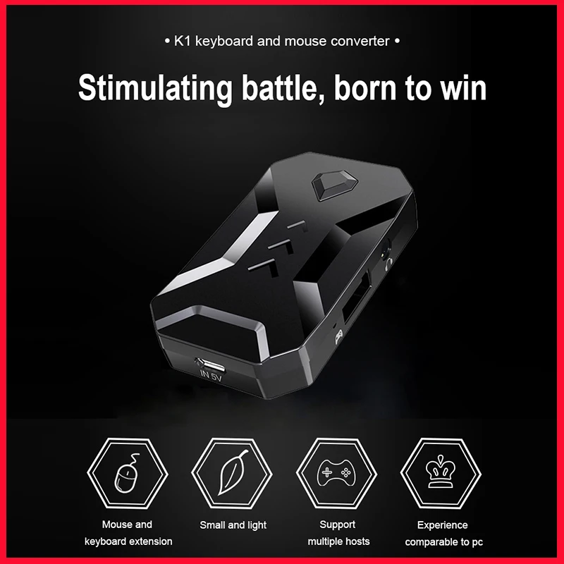Адаптер для игровых контроллеров K1 USB-адаптер клавиатуры и мыши Switch XBOXONE PS4 PS3 Mouse