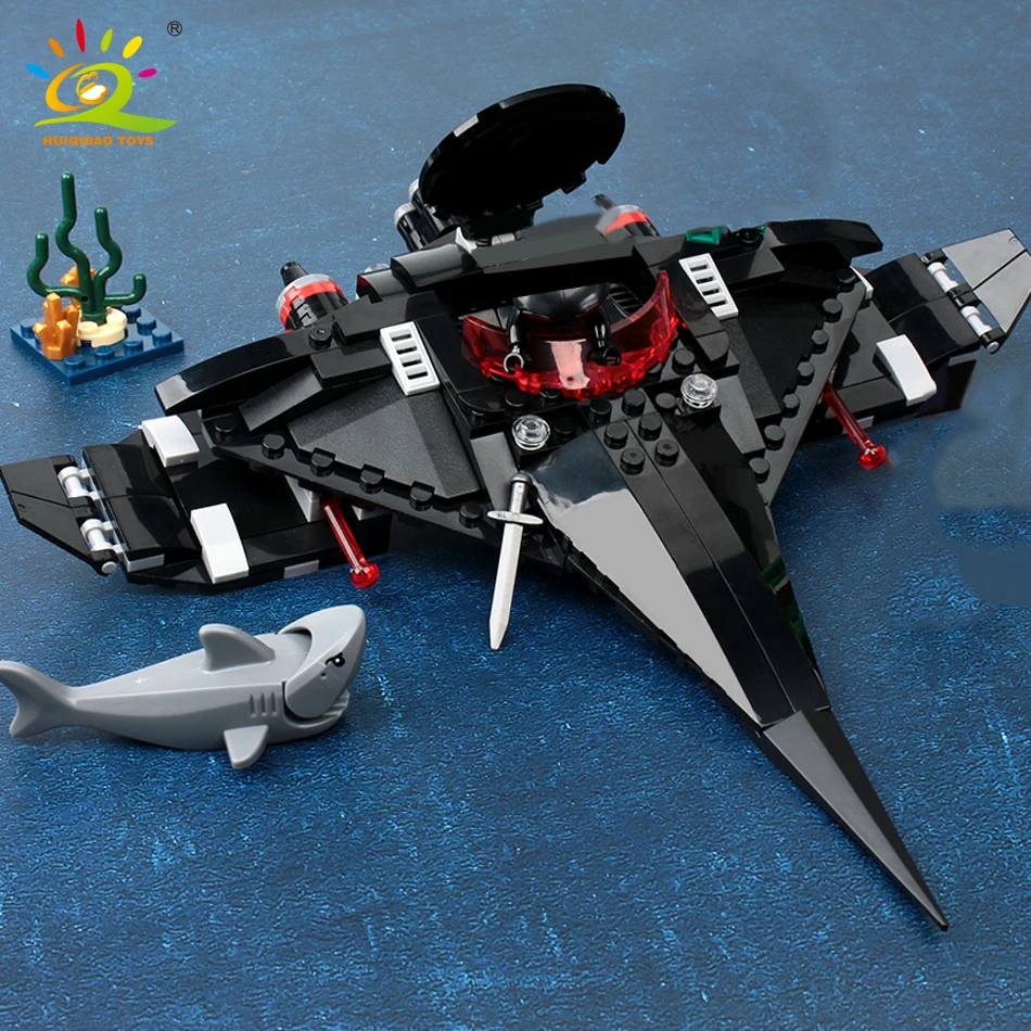 HUIQIBAO 232 шт Черный Manta Strike космический корабль строительные блоки фигурки Кирпичи