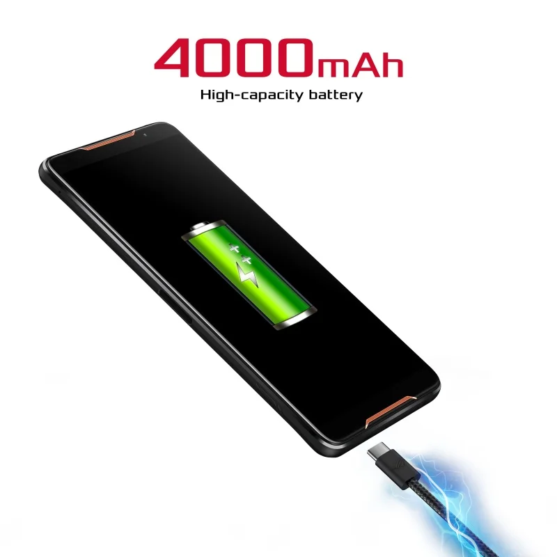 Global Version ASUS ROG Phone ZS600KL Smartphone 8GB RAM 128/512 ROM Snapdragon™ 845  Adreno™ 630 NFC Android 8.1 OTA Update