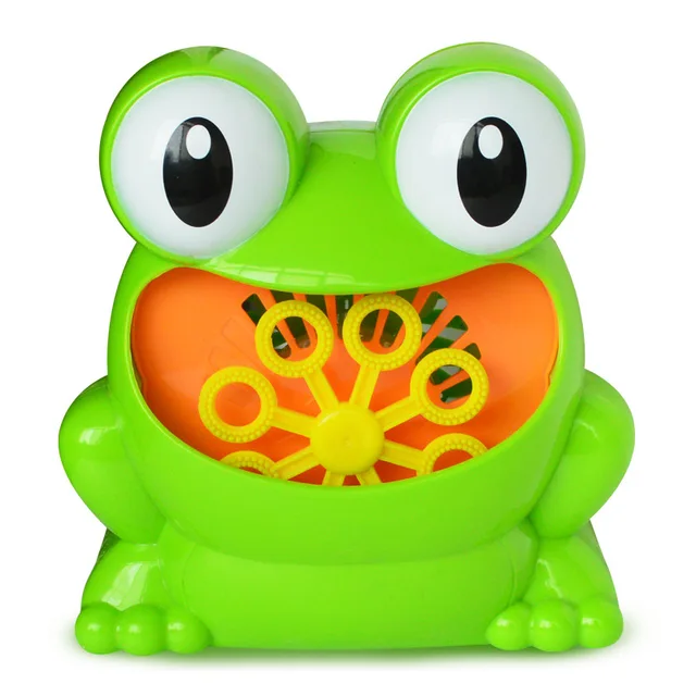 Machine à bulles automatique en forme de grenouille pour enfants