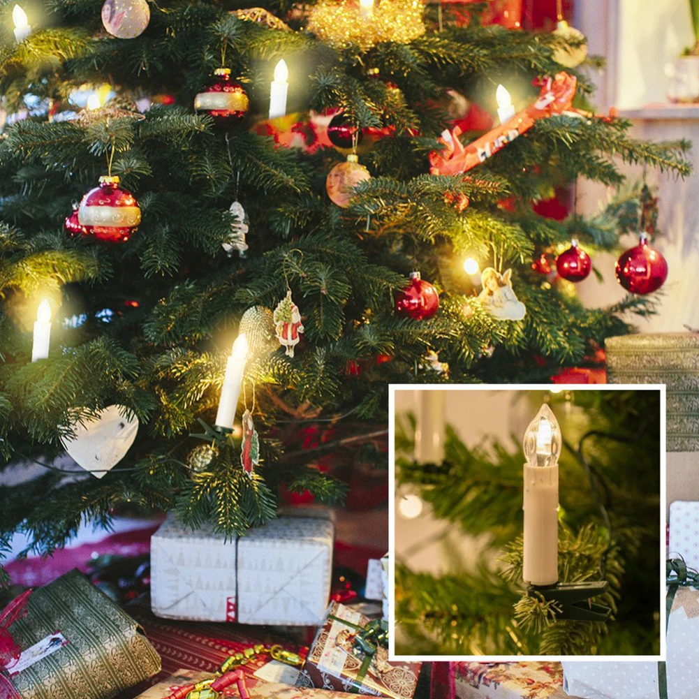 

10 PCS/SET Party Remote Control Cylindrical RGB Twinkling Wedding Candle Light Indoor Battery Operated Home Decor Led Flameless