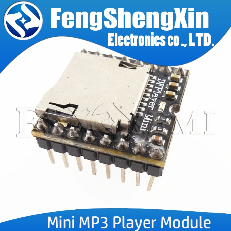 Mini MP3 Player Module Audio Board Audio Amplifier Board Mini MP3 DF Player Module Board MP3 Audio Voice Decode Board For Arduino Supporting TF Card U-Disk IO/Serial Port/AD DFPlayer