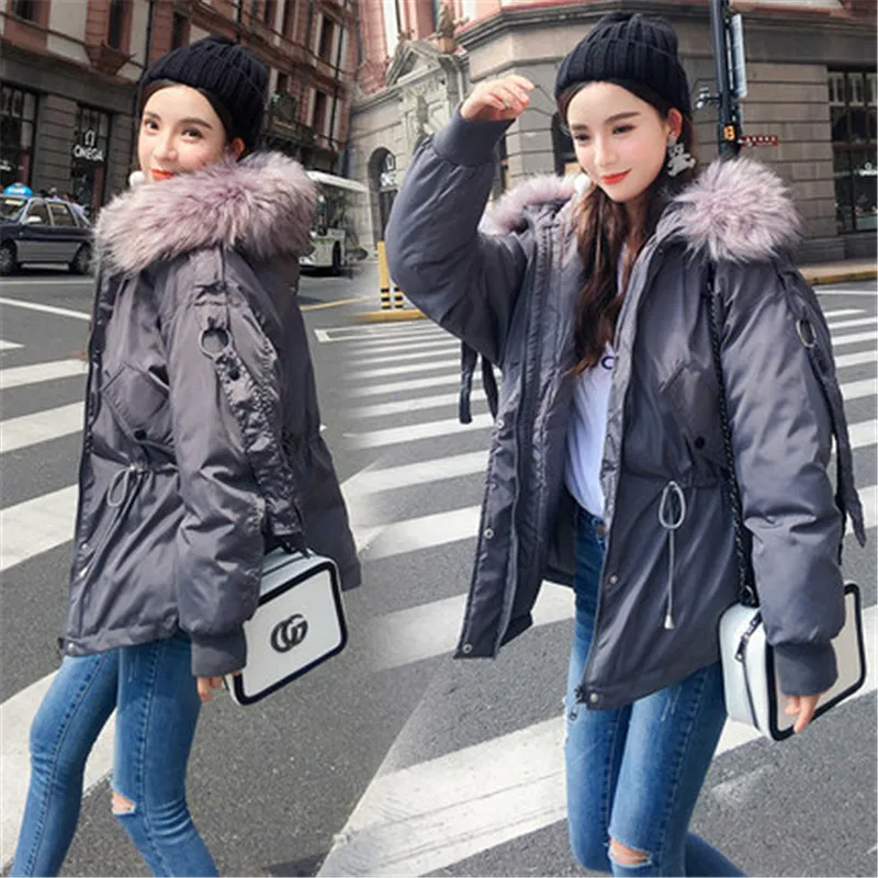 invierno nuevo abrigo de algodón ropa suelta pan Servicio Femenino grueso abajo abrigo mujer corto - Цвет: 3