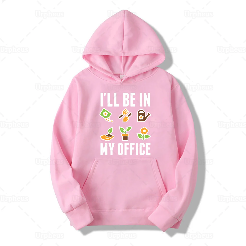 Новое поступление Garen толстовка с капюшоном I'll Be In My Office забавная толстовка с растительным принтом свитер для любителей натурального ботанического стиля подарок