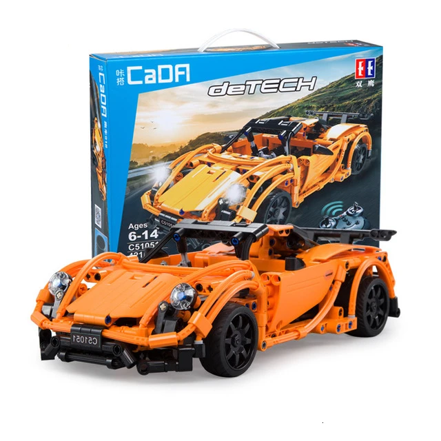 Technic Super Sportscar Радиоуправляемая машина 918 модель DIY строительные блоки Машинки с дистанционным управлением Кирпичи игрушки для детей Подарки - Цвет: C51051 With Box