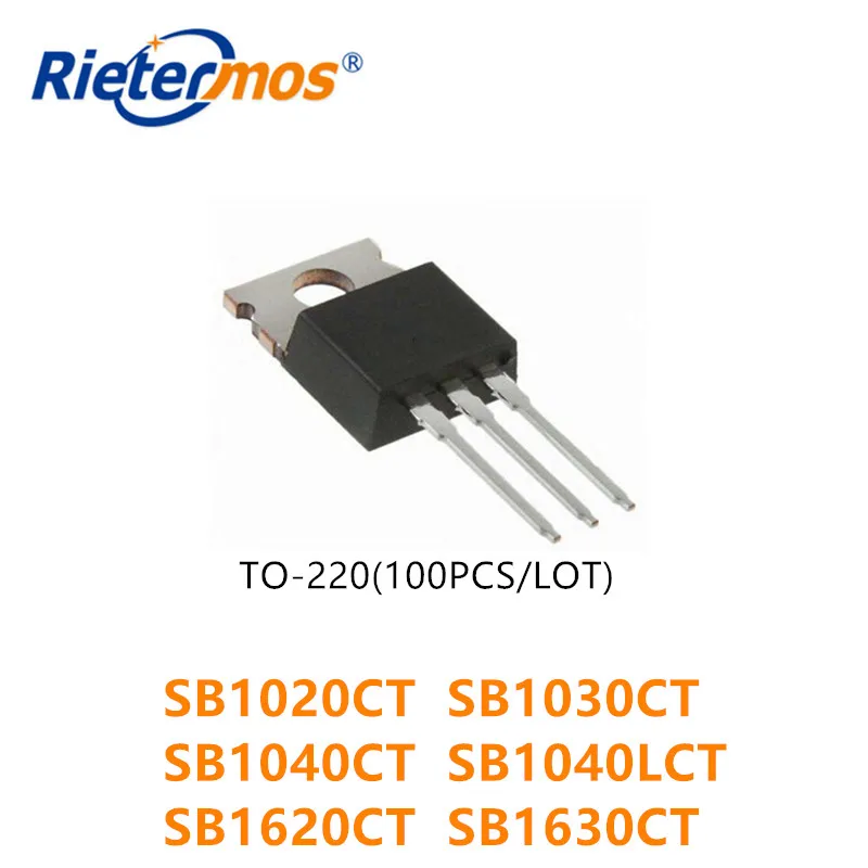 Высокое качество 100 шт. SB1020CT SB1030CT SB1040CT SB1040LCT SB1620CT SB1630CT TO220 | Электроника