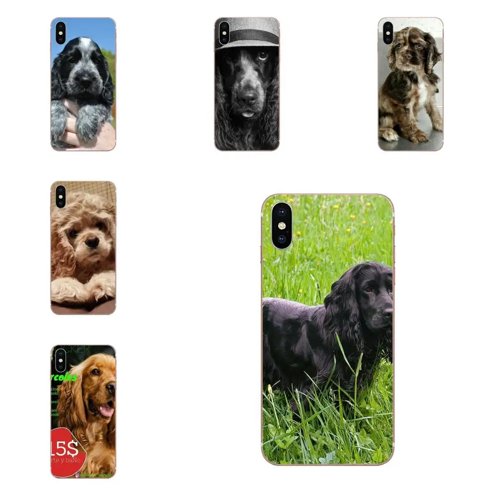 

Cocker Spaniels Dog For Xiaomi Mi3 Mi4 Mi4C Mi4i Mi5 Mi 5S 5X 6 6X 8 SE Pro Lite A1 Max Mix 2 Note 3 4 Soft TPU Cell Bags