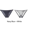 Navy Blue and White