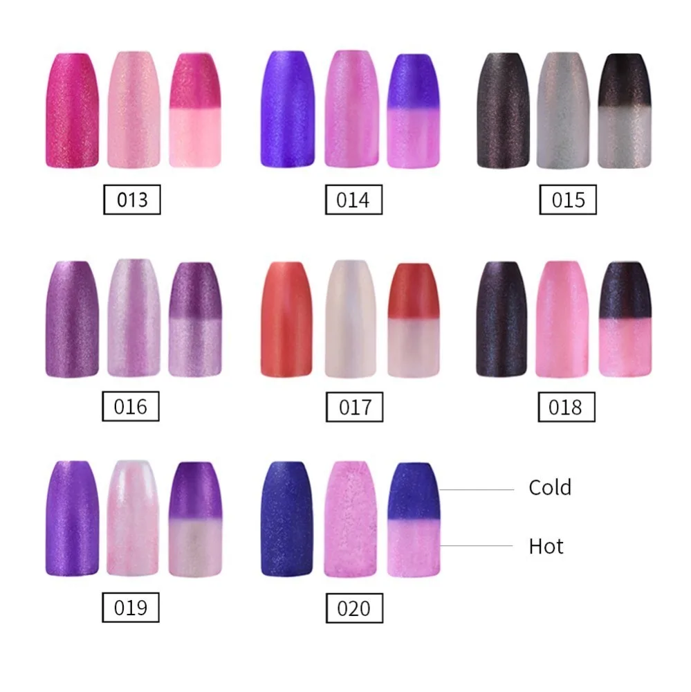 BeautyBigBang синий цвет меняющийся лак для ногтей Блеск температура чанг термальный лак для нейл-арта аксессуары лак