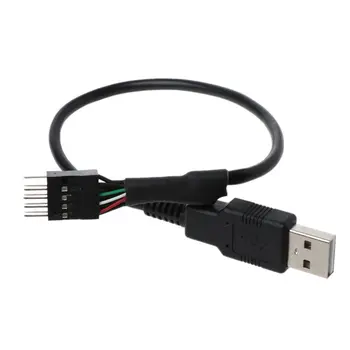 

PC Computer Motherboard USB 9Pin Internal to USB External Extension Cable 30cm