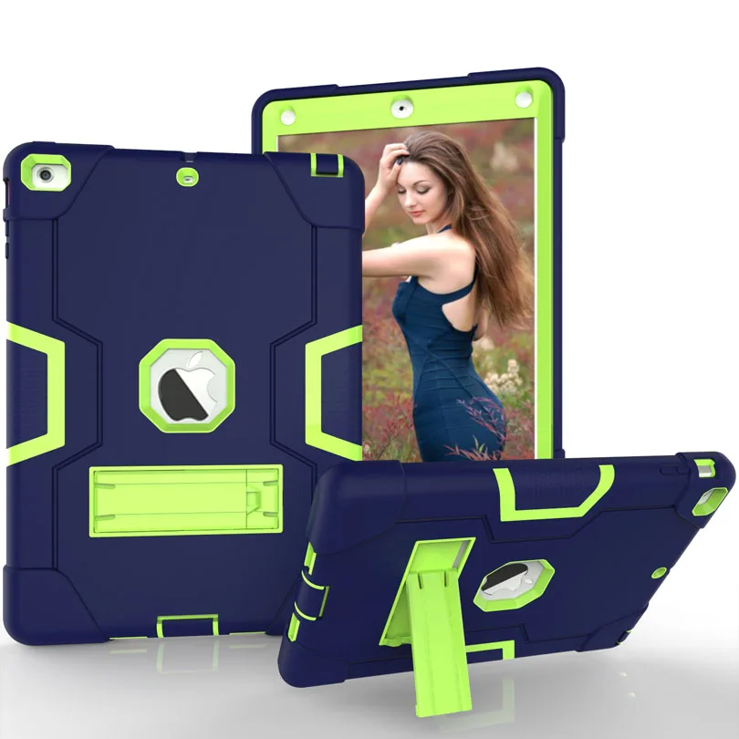 Heavy Duty Silicone TPU Suporte Caso Armadura,