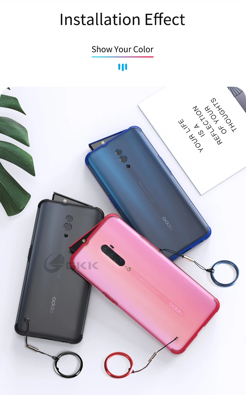 GKK чехол для OPPO Reno защитный чехол Ультратонкий полупрозрачный задний матовый чехол для ПК для OPPO Reno чехол Coque Funda