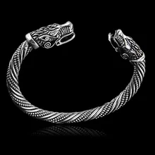 Винтажный подростковый браслет с волчьей головой индийские ювелирные изделия Модные аксессуары Викинг мужские часы наручные браслеты-манжеты для женщин браслеты