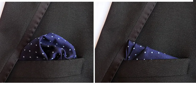 Мужской Карманный квадратный полиэстер Шелковый модный костюм в горошек свадебный мужской платок квадратный синий шарф