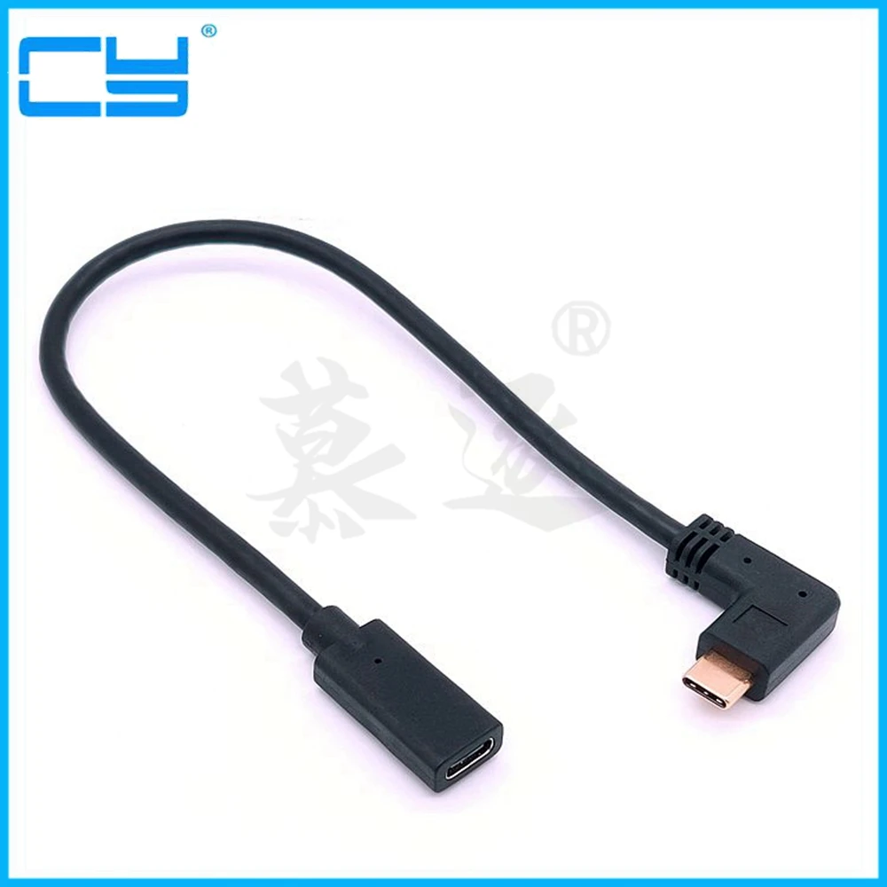 USB 3.1 Male to Female Type C Data Cables Extension Cable Extending Wire Extender Connector Type C USB Extension Data Cable Lysee Data Cables Color: Silver 