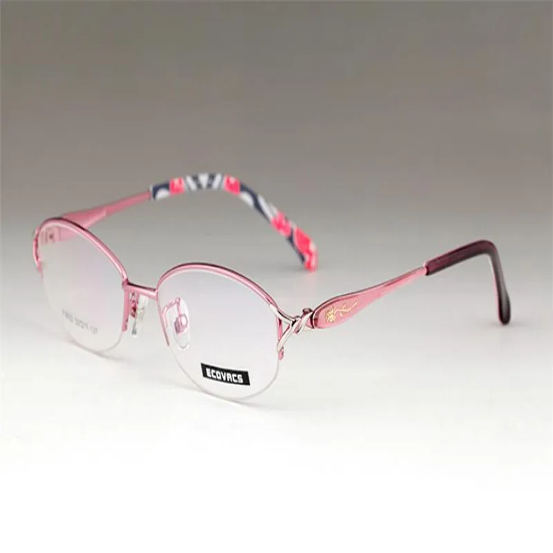 Женские Ретро Модные сплав половина обод прогрессивные мульти-фокусные линзы очки видеть рядом дальний розовый черный очки для чтения очки для женщин