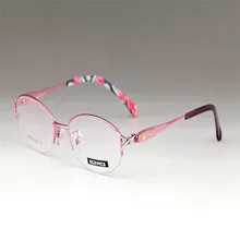 Женские Ретро Модные сплав половина обод прогрессивные мульти-фокусные линзы очки видеть рядом дальний розовый черный очки для чтения очки для женщин