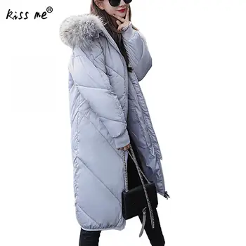 

Long Coat Winter Women Camping Hiking Jacket Thermal Warm Outdoor Coat Hooded Loose Female Outdoor Jacket Windproof Down Coat