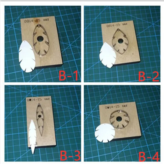 

B1-4 Manual Banana tree leaf,plantain design Eardrop cutting Mold,RCIDOS Japan blade Eardrop cutter,Size Height around 55mm