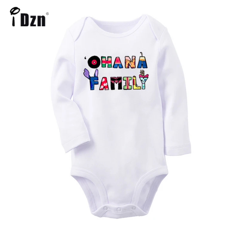 YcBaby347WC Fairy Tail(Guild) символ милый Лило и Стич семья Охана новорожденного ребенка боди малыша комбинезоны хлопок одежда подарок - Цвет: YcBaby347WC