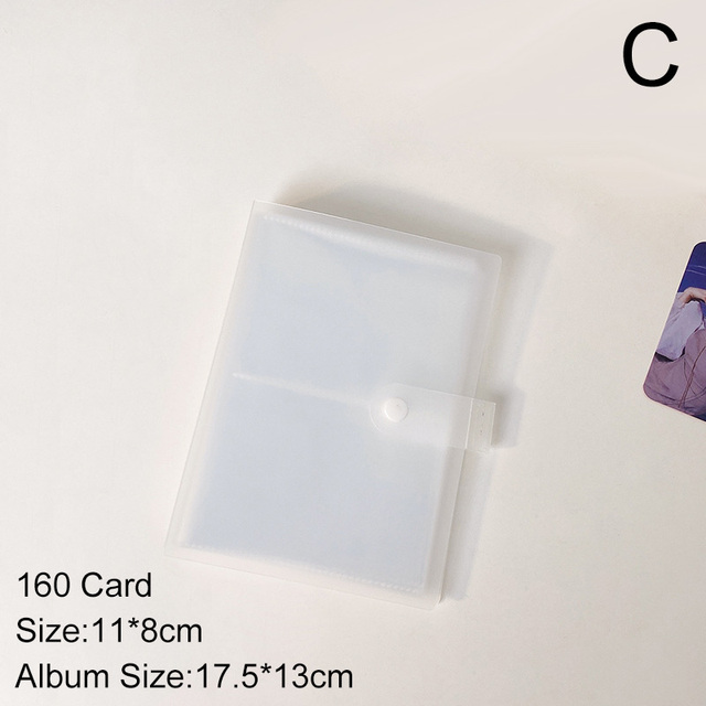 Inches 84/160/240 Pockets Photo Album Photocard Holder Cute Jelly Color Instax Album Sequins Name Card Holder Ins Card Bag