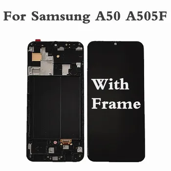 

LCD For Samsung A50 A505 LCD Display Screen For Samsung A50 A505F Touch Screen Digitizer For SAMSUNG A50 Display Screen Frame