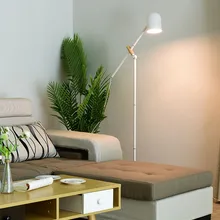 Современный скандинавский напольная железная лампа E27 светодиодный регулируемые напольные лампы 220V напольный светильник для гостиной прикроватный гостиничном номере
