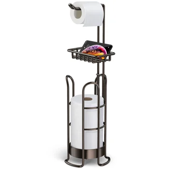 

HOMEMAXS 1pc Stable Rustproof Durable Storage Organizer Paper Roll Shelf Toilet Paper Holder for Kitchen Balcony