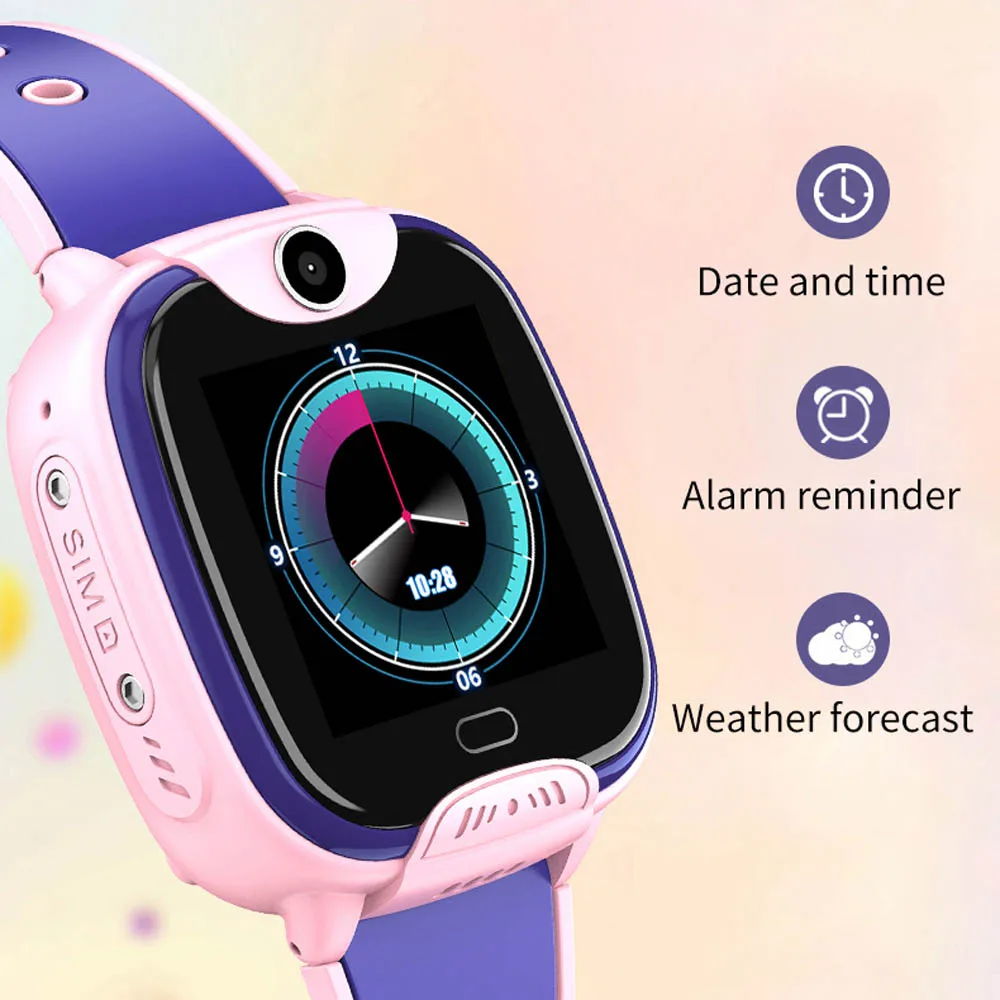 4G High Quality Beautiful Kids Smart Watch Video Call IP67 Waterproof Wifi LBS+GPS Tracker
