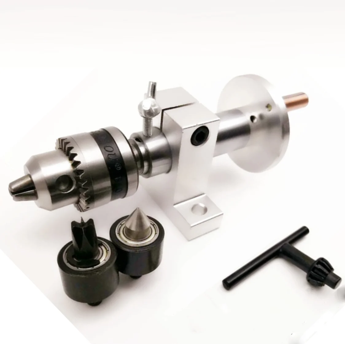 DIY lathe tailstock, plum blossom center, drill chuck, rotary thimble, buddha machine lathe accessories