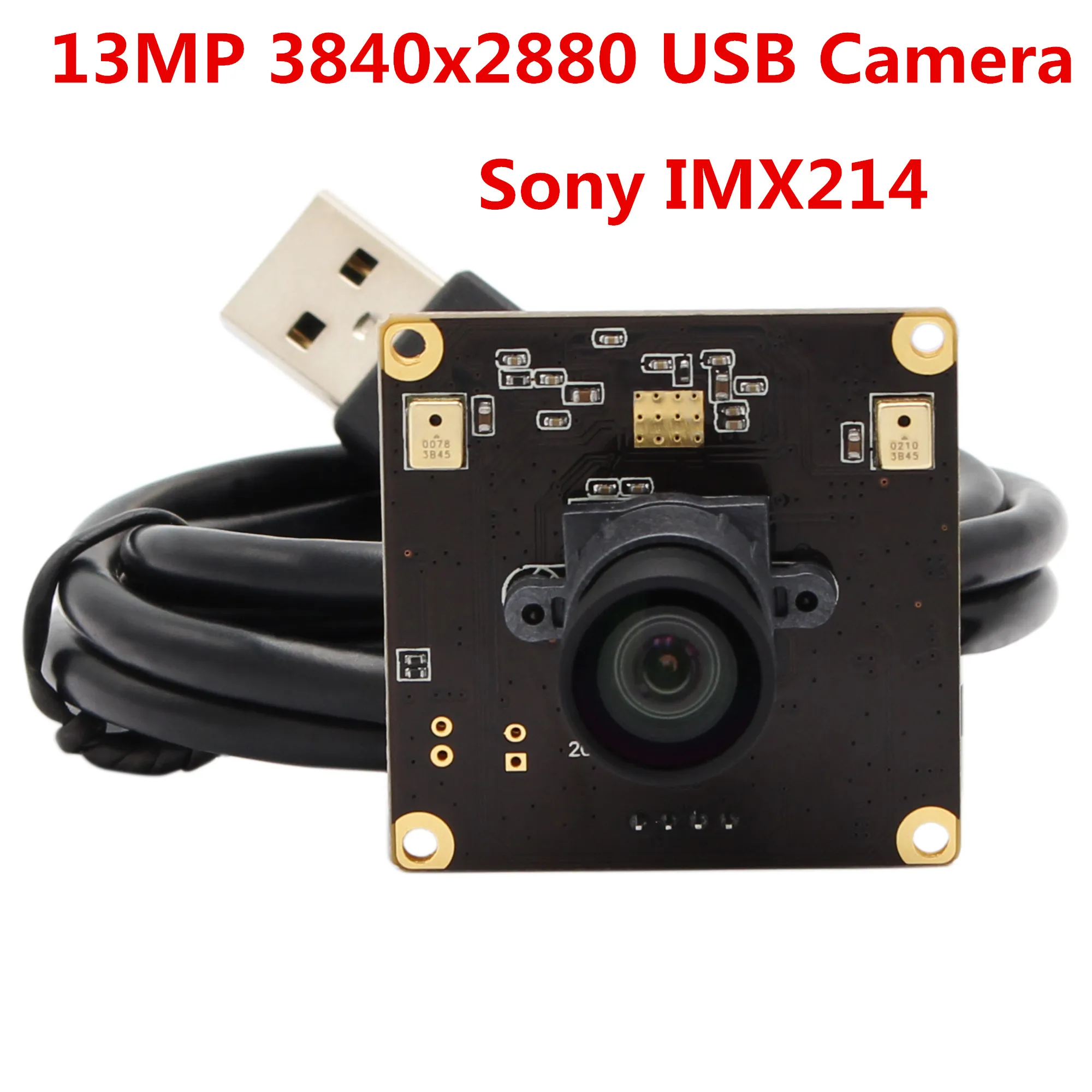 13 мегапикселей 3840*2880 Высокое разрешение USB2.0 модуль камеры SONY IMX214 USB камера для