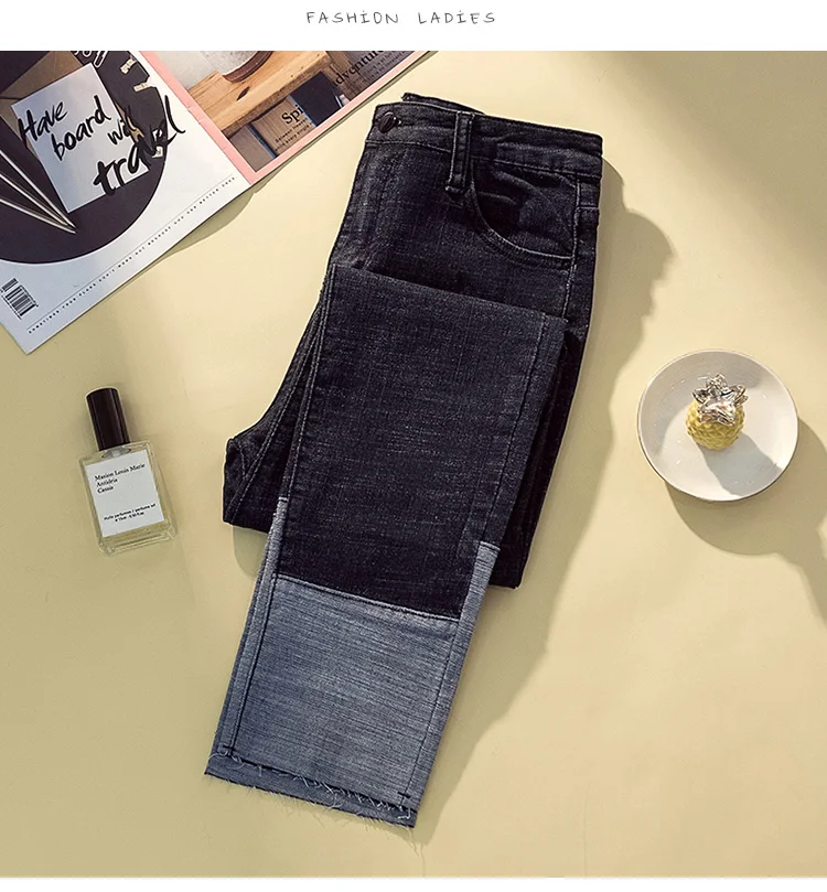 Big Code Jeans Women's New Fashion Slim Stretch Tights Denim Jeans Legings Girls Ladies Al-match Pencil Pants Feminina