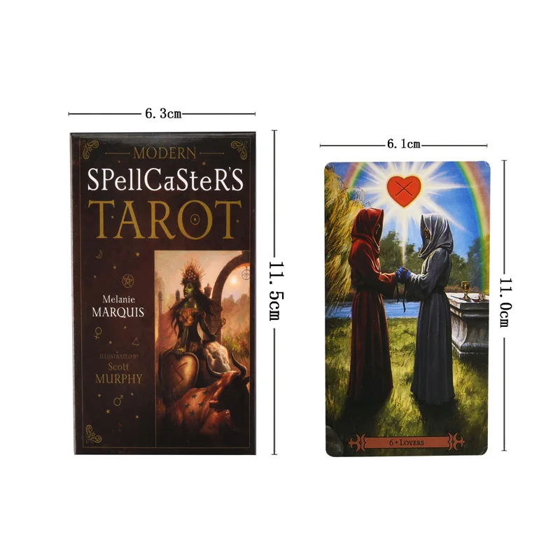Modern Spellcaster's Tarot Cards Game English Tarot Deck Table Card Board Games Party Playing Cards Entertainment Family Games Modern Spellcaster's Tarot Cards Game English Tarot Deck Table Card Board Games Party Playing Cards Entertainment Family Games