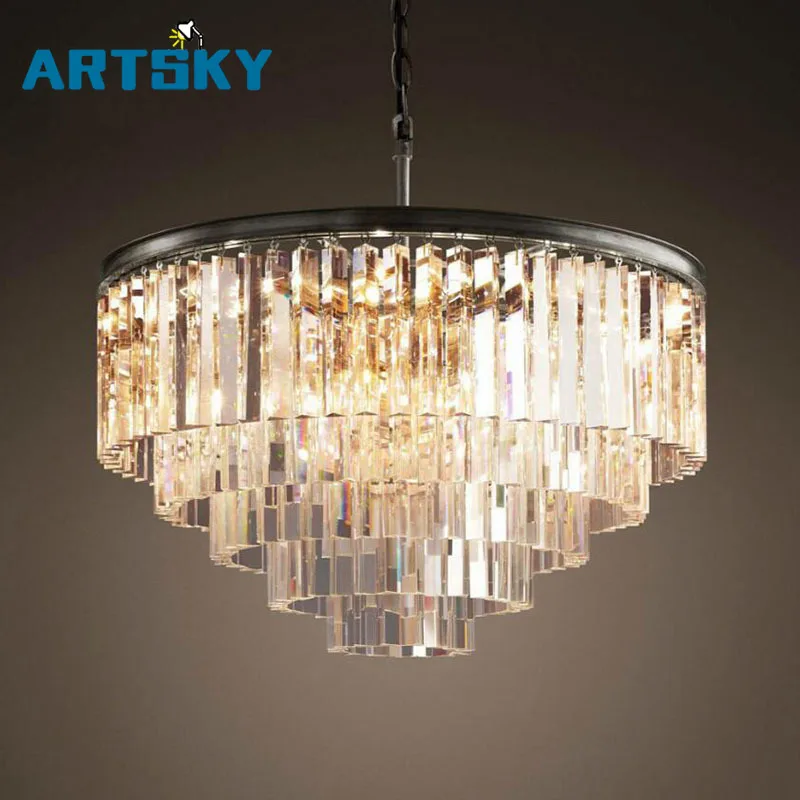 Современные люстры со светодиодными лампочками и металлическим материалом для гостиной декоративное освещение светильник высокого качества кристалл