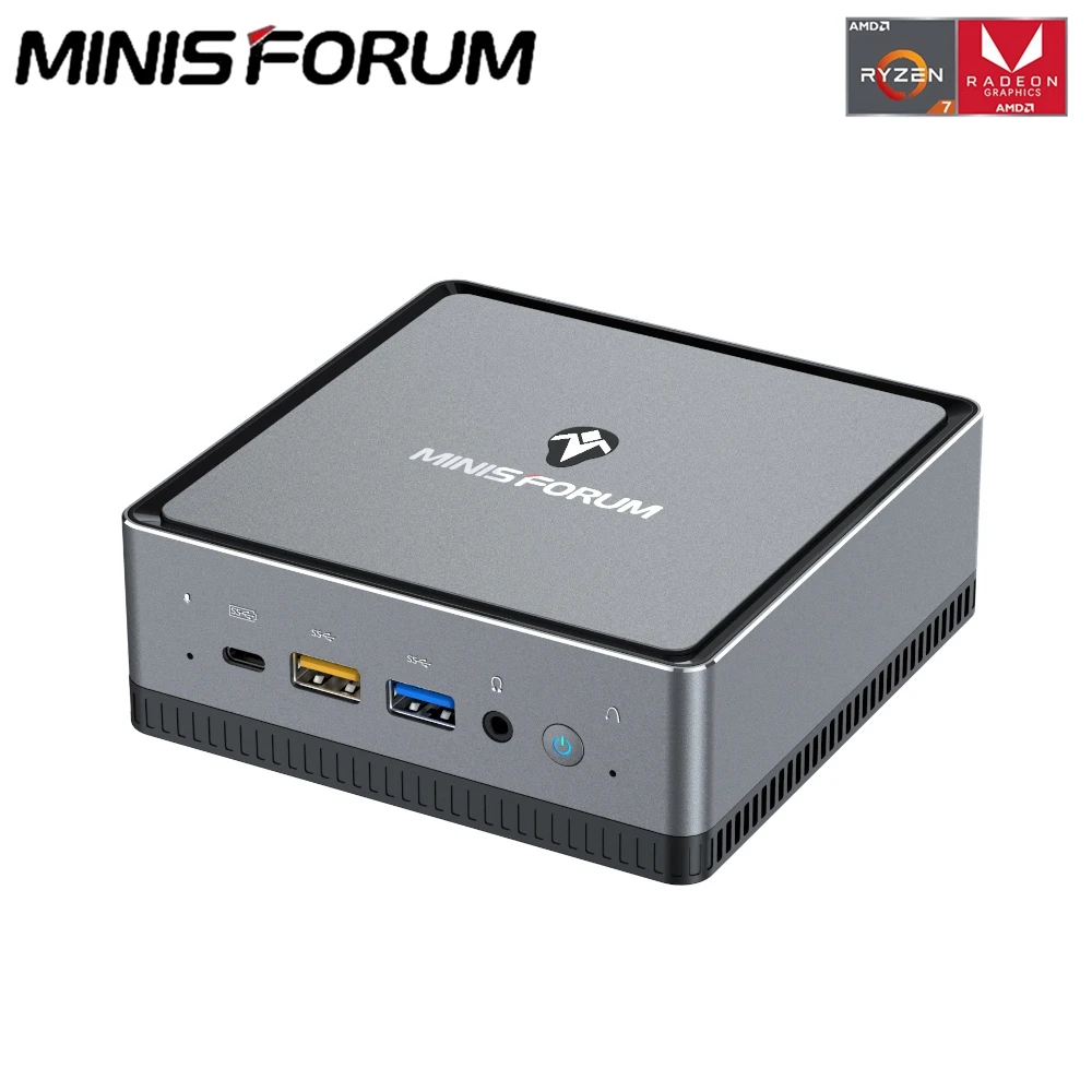 Мини-ПК MINISFORUM UM700 AMD Ryzen7 3750H 4 0 ГГц Windows 10 Pro 8 Гб 256 ГБ WIFI6 офисный мини-ПК игровой