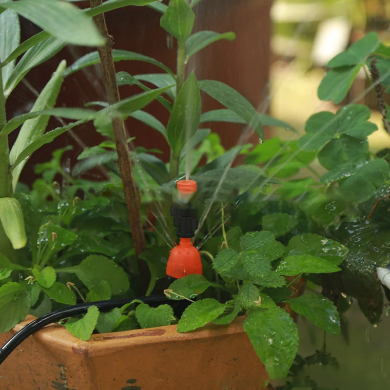 Садоводческий капельный разъем для микрополива сада-распыление Регулируемый интегрированный спринклер горшечный цветок ленивый автоматический водонагреватель