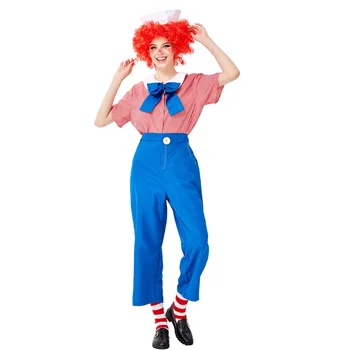 

New Toy Story Doll costume for women men Checked Clown Drama Costume for Halloween Carnival stage performance Clothes